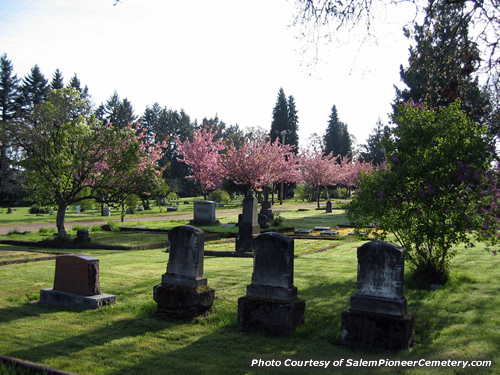 Spring Time in the Salem Pioneer Cemetery